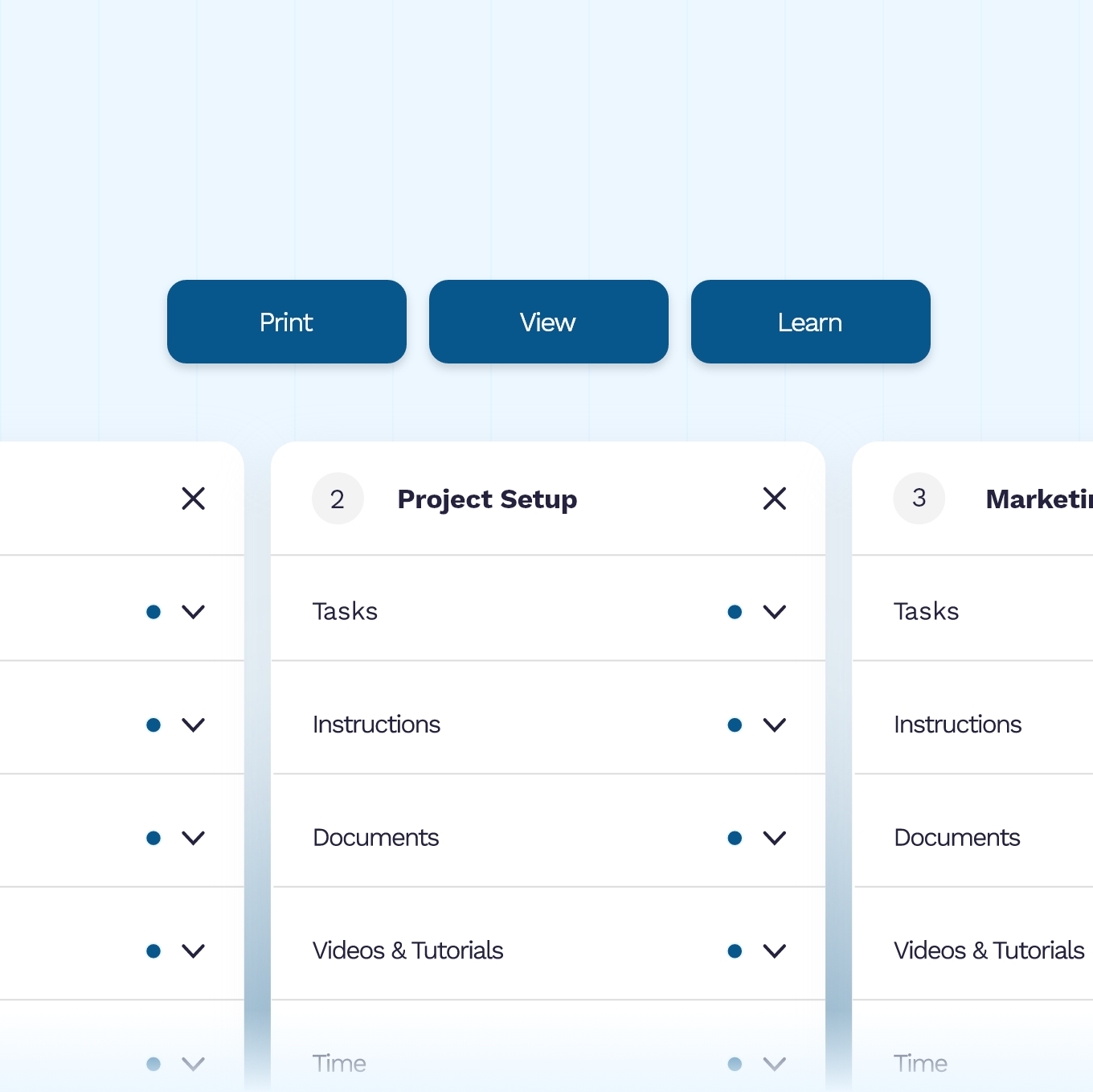 Steps UI