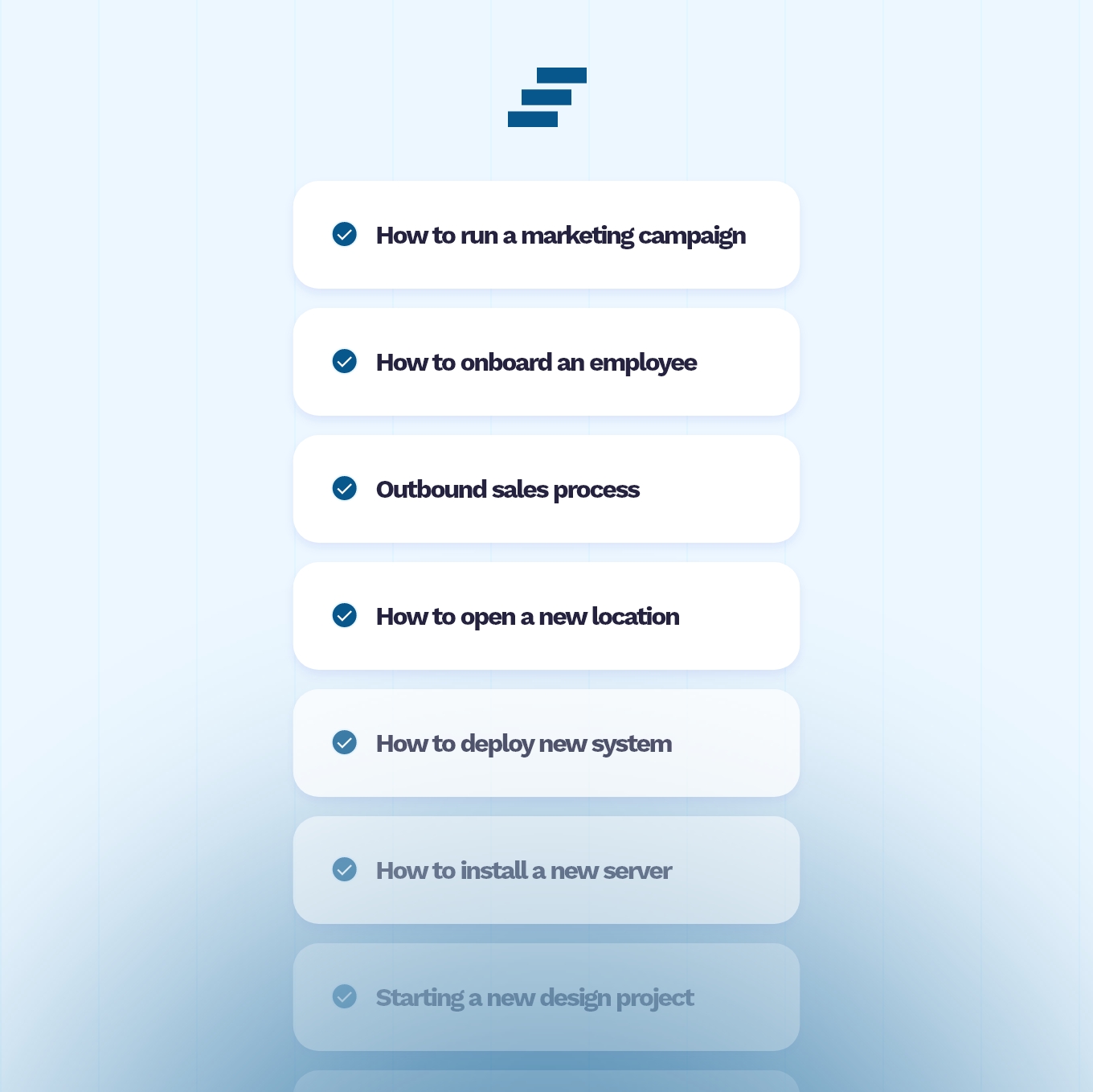 Steps UI